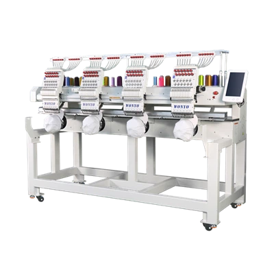 すべての部品と4ヘッドコンピュータの縫製の刺繍機