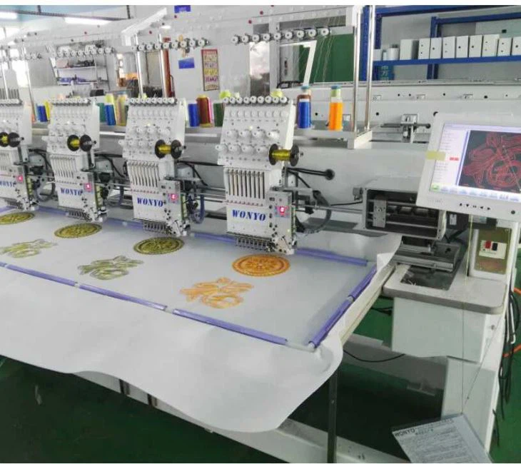 4 Head Computer Garment Embroidery Machine With All Parts