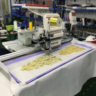 1ヘッドコンピュータ化フラット刺繍機