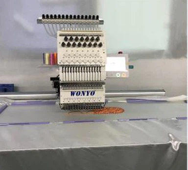 フラット刺繍用シングルヘッドキャップ刺繍機