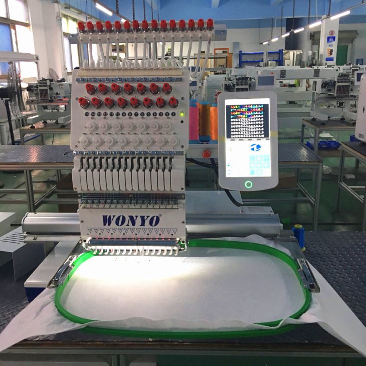 China Factory Cap And T-shirt Single Head Computerized Embroidery Machine